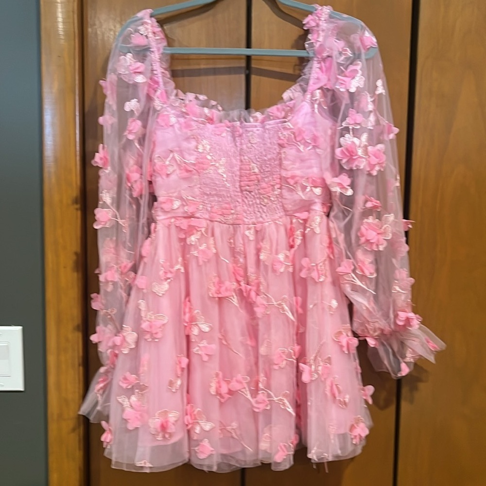 Long sleeved mini dress - Picture 9 of 13